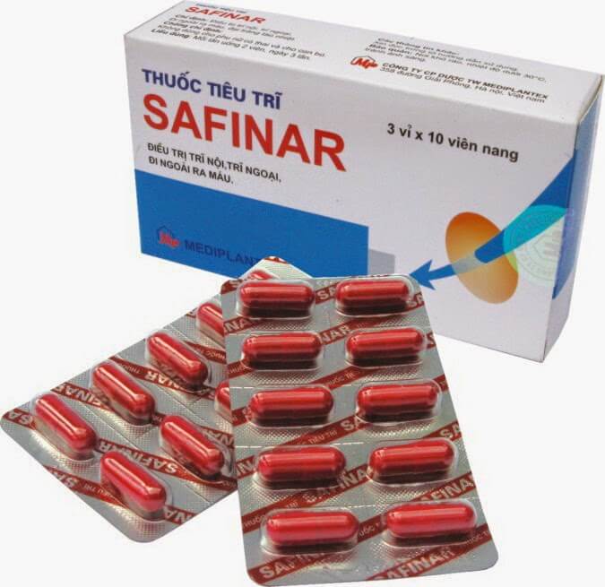 thuốc chữa bệnh trĩ Safinar