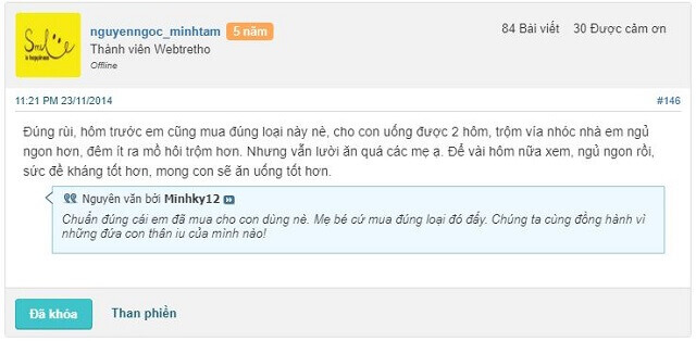 Ý kiến đánh giá của khách hàng về Siro Imunoglukan