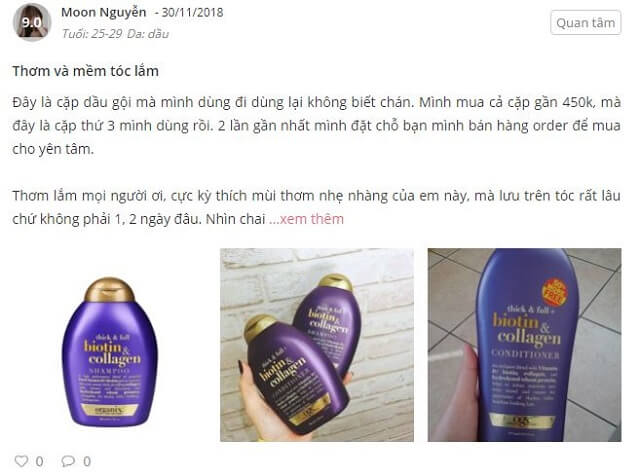 Review đánh giá của khách hàng trên Sheis
