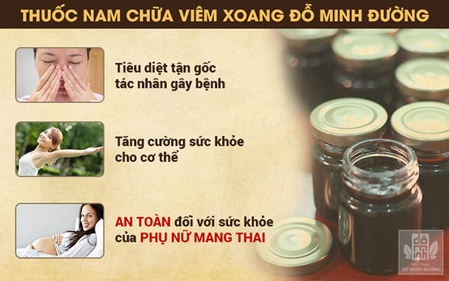 Công dụng của bài thuốc chữa viêm xoang mũi Đỗ Minh Đường Công dụng của bài thuốc chữa viêm xoang mũi Đỗ Minh Đường