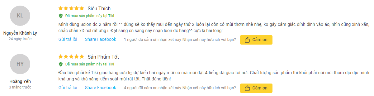 REVIEW LĂN KHỬ MÙI SCION CÓ TỐT KHÔNG