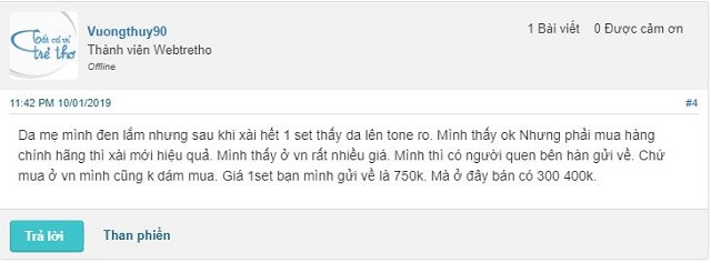 Kem ốc sên Hàn Quốc review