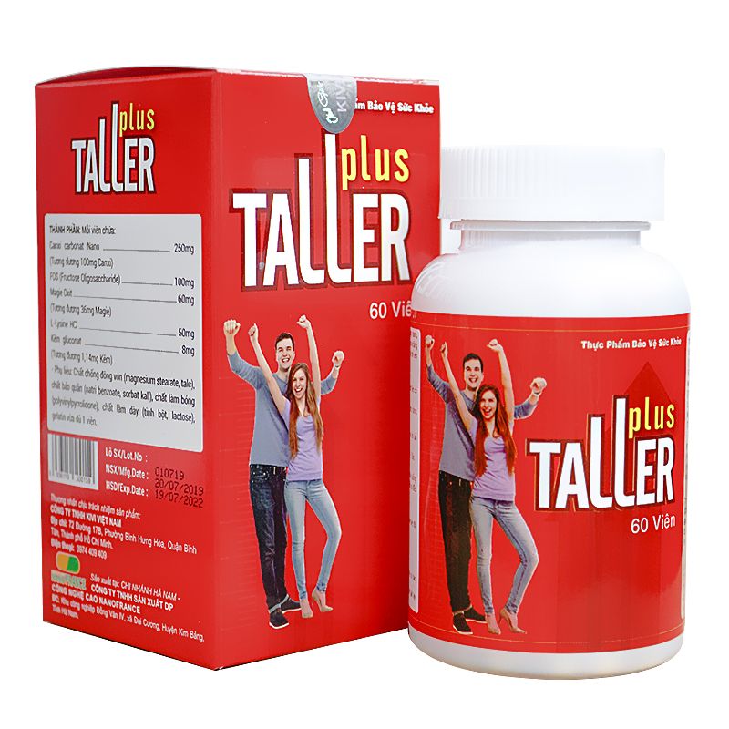 THUỐC TĂNG CHIỀU CAO TALLER PLUS