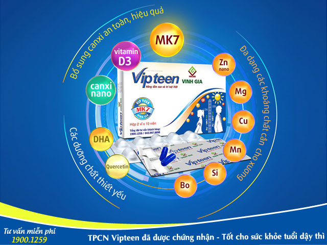 THUỐC TĂNG CHIỀU CAO VIPTEEN