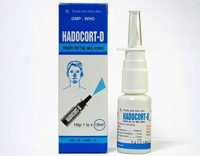 Thuốc xịt mũi hadocort