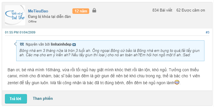 ĐÁNH GIÁ ZENTEL 200MG