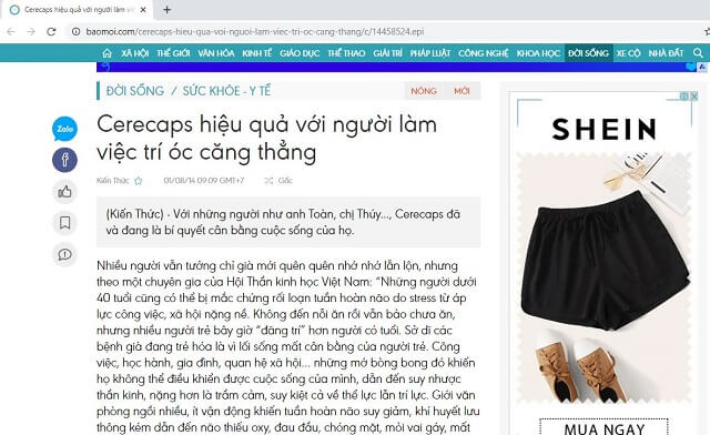 Đánh giá Cerecaps