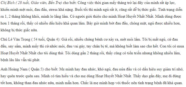 Đ&Aacute;NH GI&Aacute; HOẠT HUYẾT NHẤT NHẤT