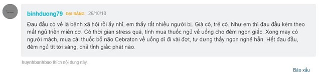 Đánh giá thuốc Cebraton