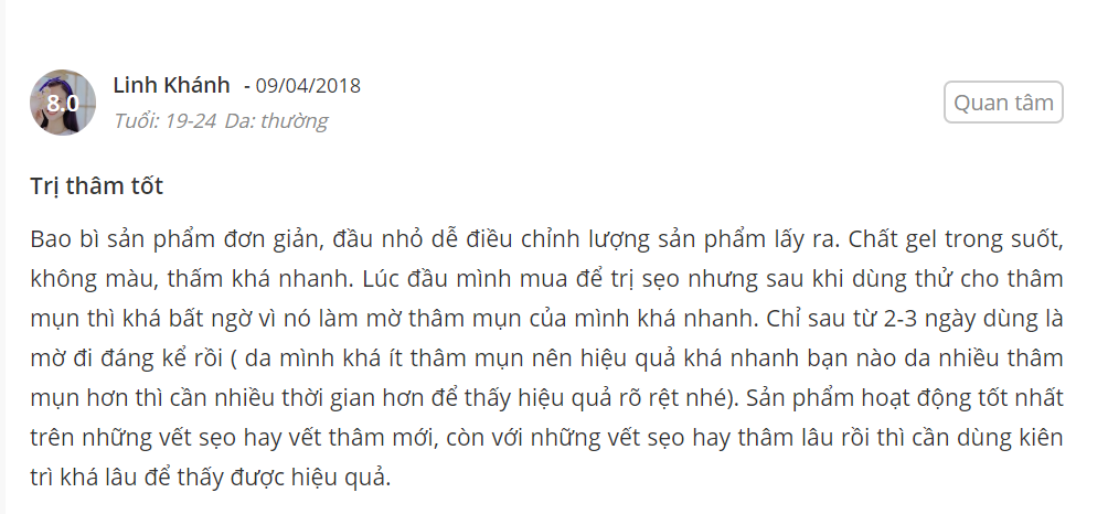 DERMATIX ULTRA TRỊ THÂM REVIEW