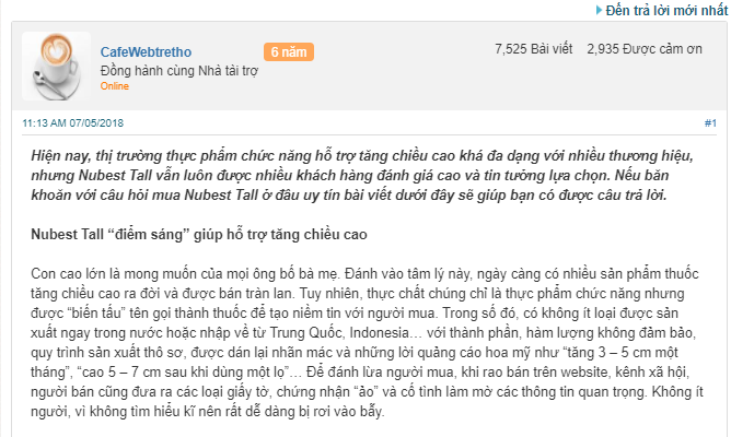 NUBEST TALL REVIEWS WEBTRETHO