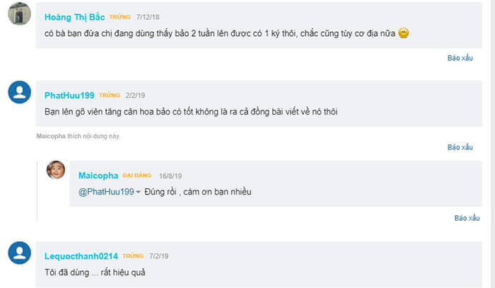 VIÊN TĂNG CÂN HOA BẢO REVIEW