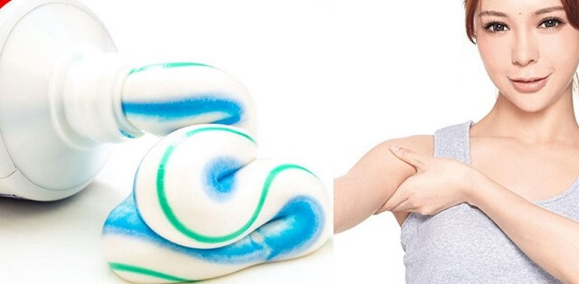 Cách trị hôi nách tại nhà bằng kem đánh răng
