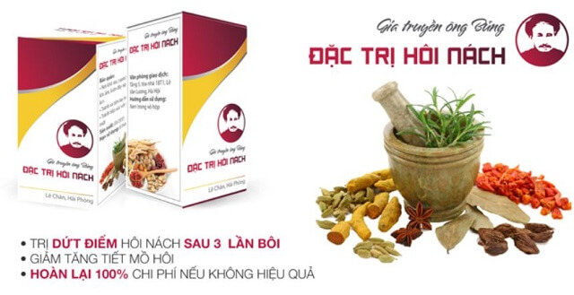 Thuốc trị hôi nách &Ocirc;ng Bủng