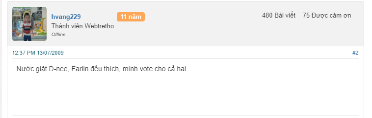 ĐÁNH GIÁ NƯỚC GIẶT DNEE
