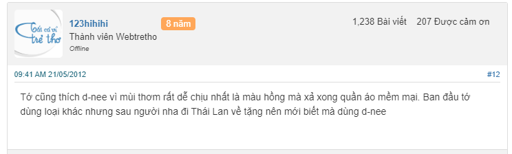 ĐÁNH GIÁ NƯỚC GIẶT DNEE