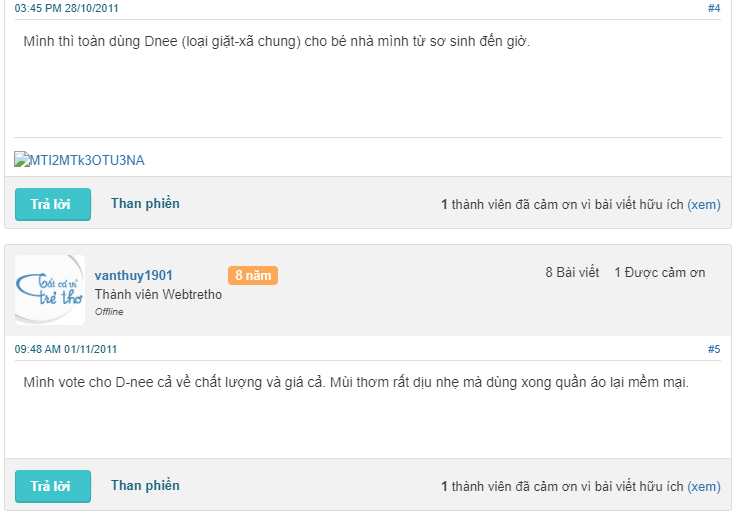 ĐÁNH GIÁ NƯỚC GIẶT DNEE