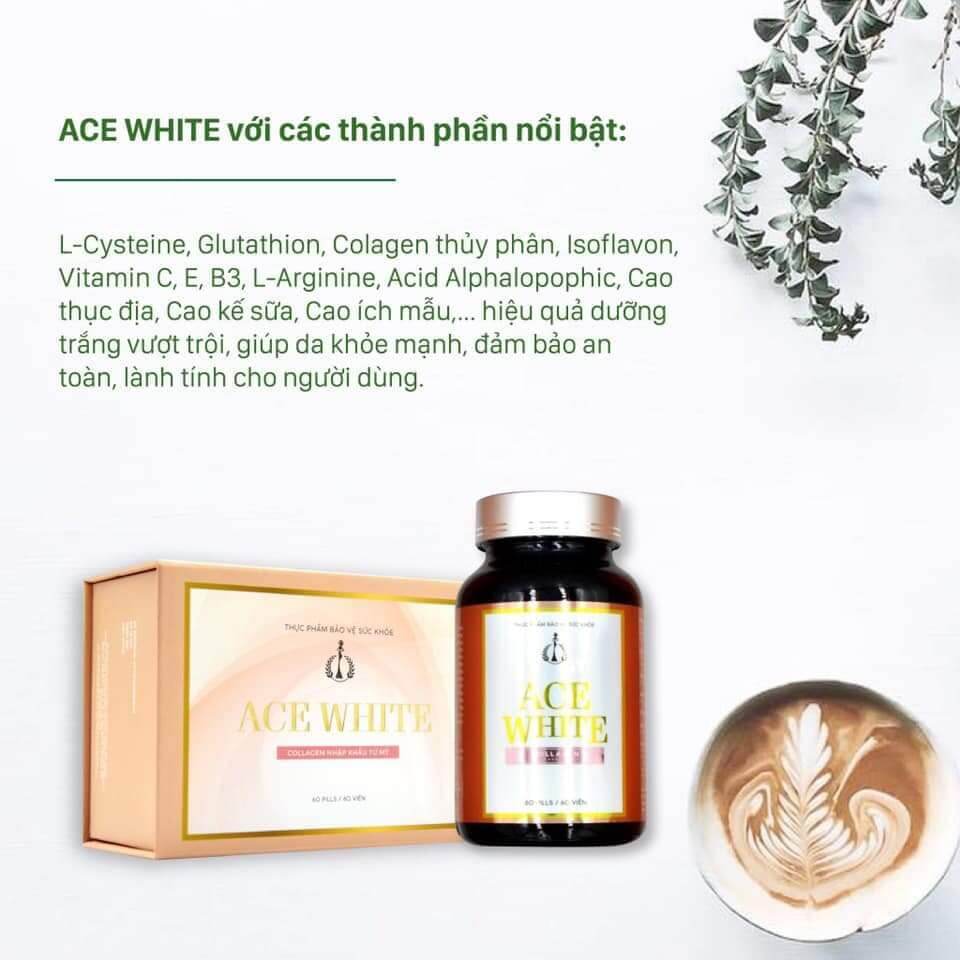 Viên uống trắng da Ace White