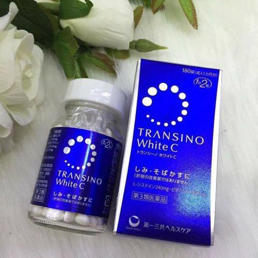viên uống trắng da Transino