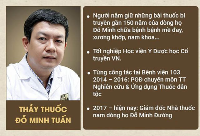 Lương y, thầy thuốc Đỗ Minh Tuấn - Giám đốc chuyên môn Nhà thuốc Đỗ Minh Đường