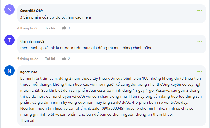 ĐÁNH GIÁ JEUNESSE RESERVE