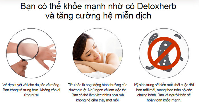 CÔNG DỤNG DETOXHERB