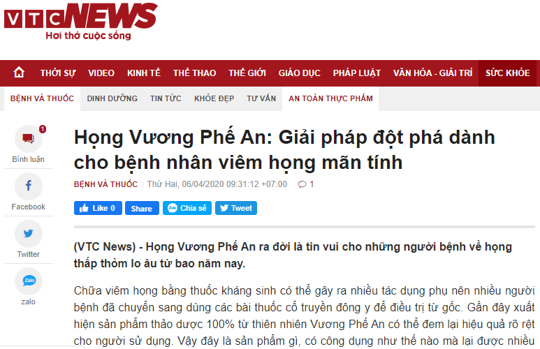 ĐÁNH GIÁ VƯƠNG PHẾ AN