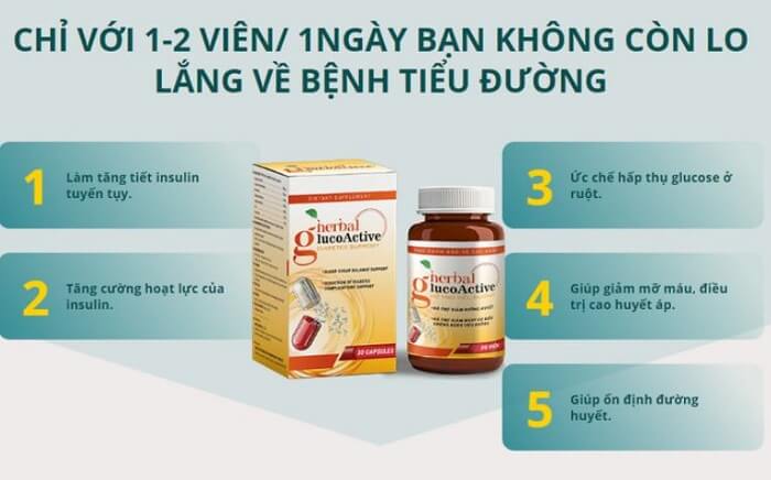 Cách dùng Herbal Glucoactive