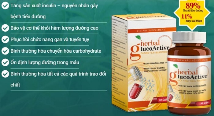 Công dụng Herbal Glucoactive