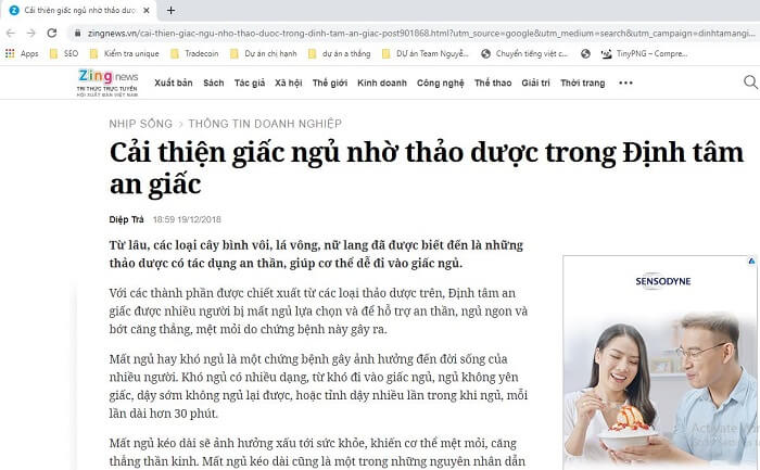 Đánh giá Định Tâm An Giấc