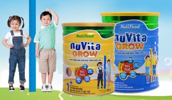 Sữa tăng chiều cao Nutifood: Nuvita Grow