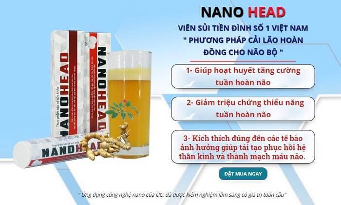 Viên sủi tiền đình Nano Head có tốt không