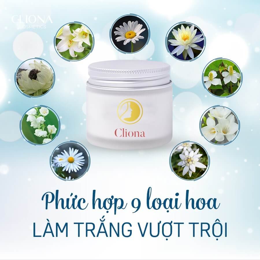 THÀNH PHẦN KEM DƯỠNG DA CLIONA