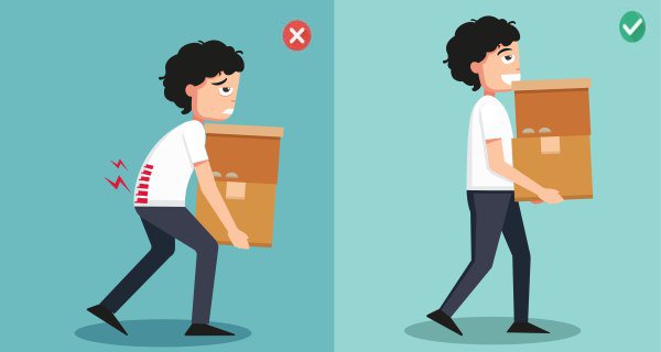 Nguyên nhân dẫn đến đau thắt lưng và cách phòng ngừa Bê và mang đồ vật đi